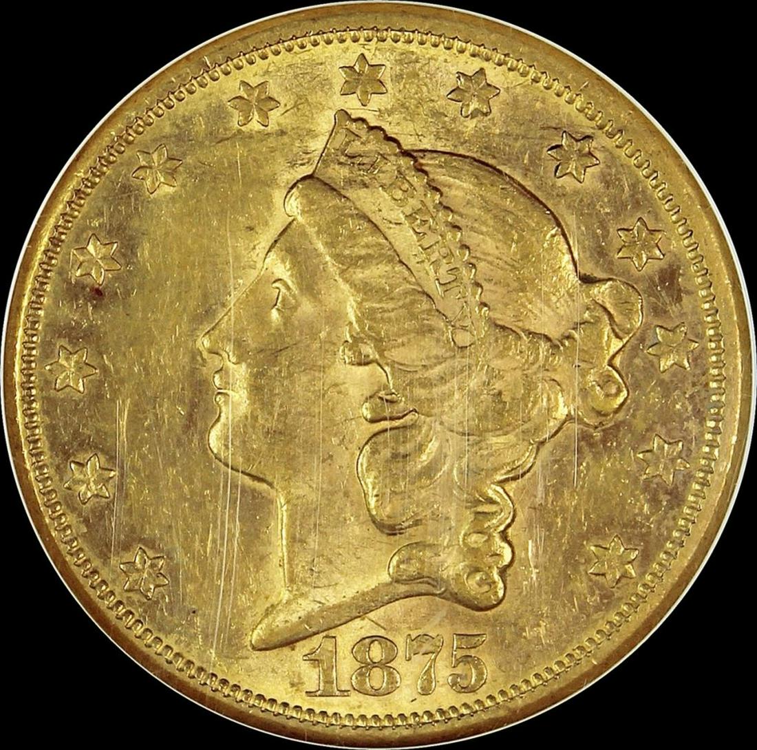 1875-CC $20.00 GOLD LIBERTY (1 of 4)