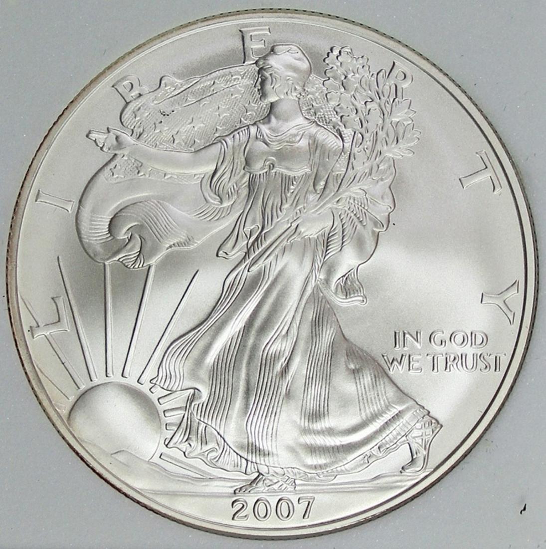 2007-W AMERICAN SILVER EAGLE (1 of 4)