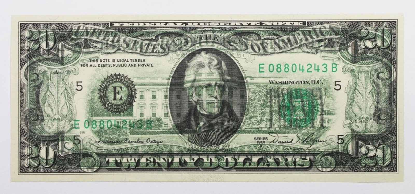 1981-A $20.00 ERROR NOTE (1 of 2)