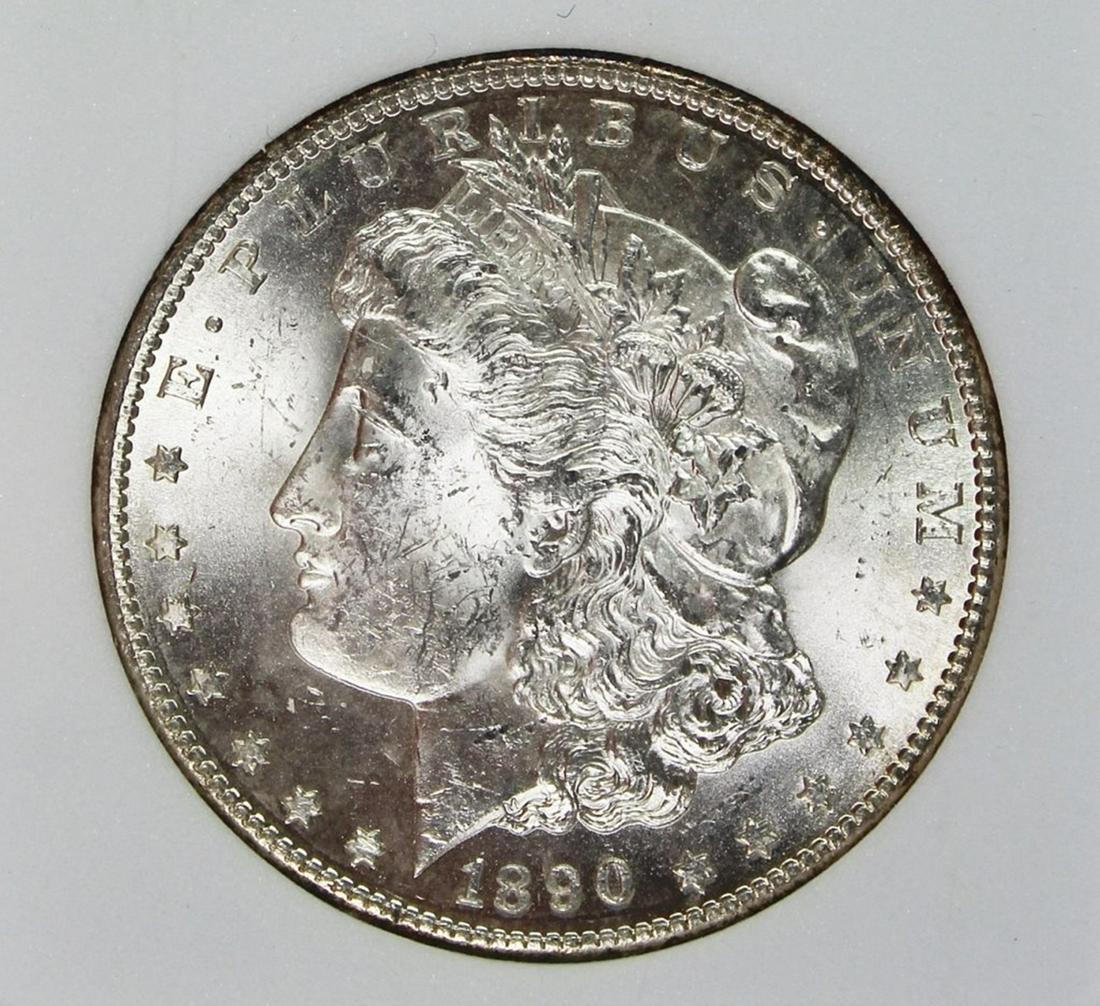 1890-S MORGAN SILVER DOLLAR (1 of 4)