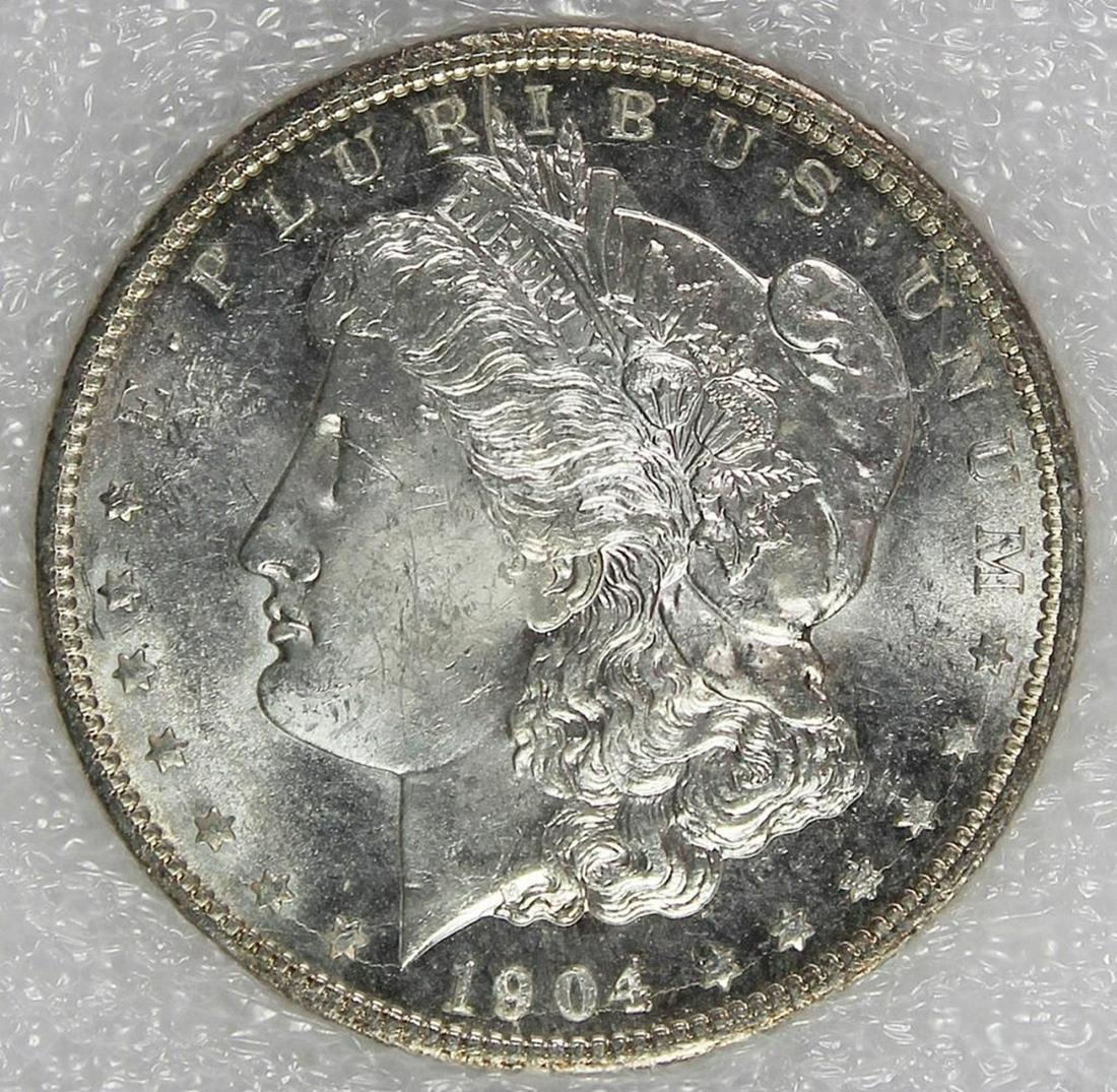 1904-O MORGAN SILVER DOLLAR (1 of 4)