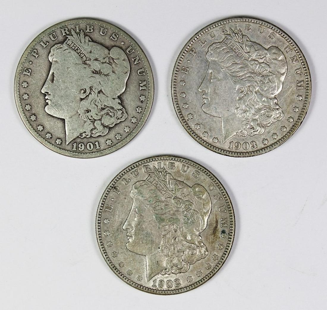(3) MORGAN SILVER DOLLARS (1 of 2)
