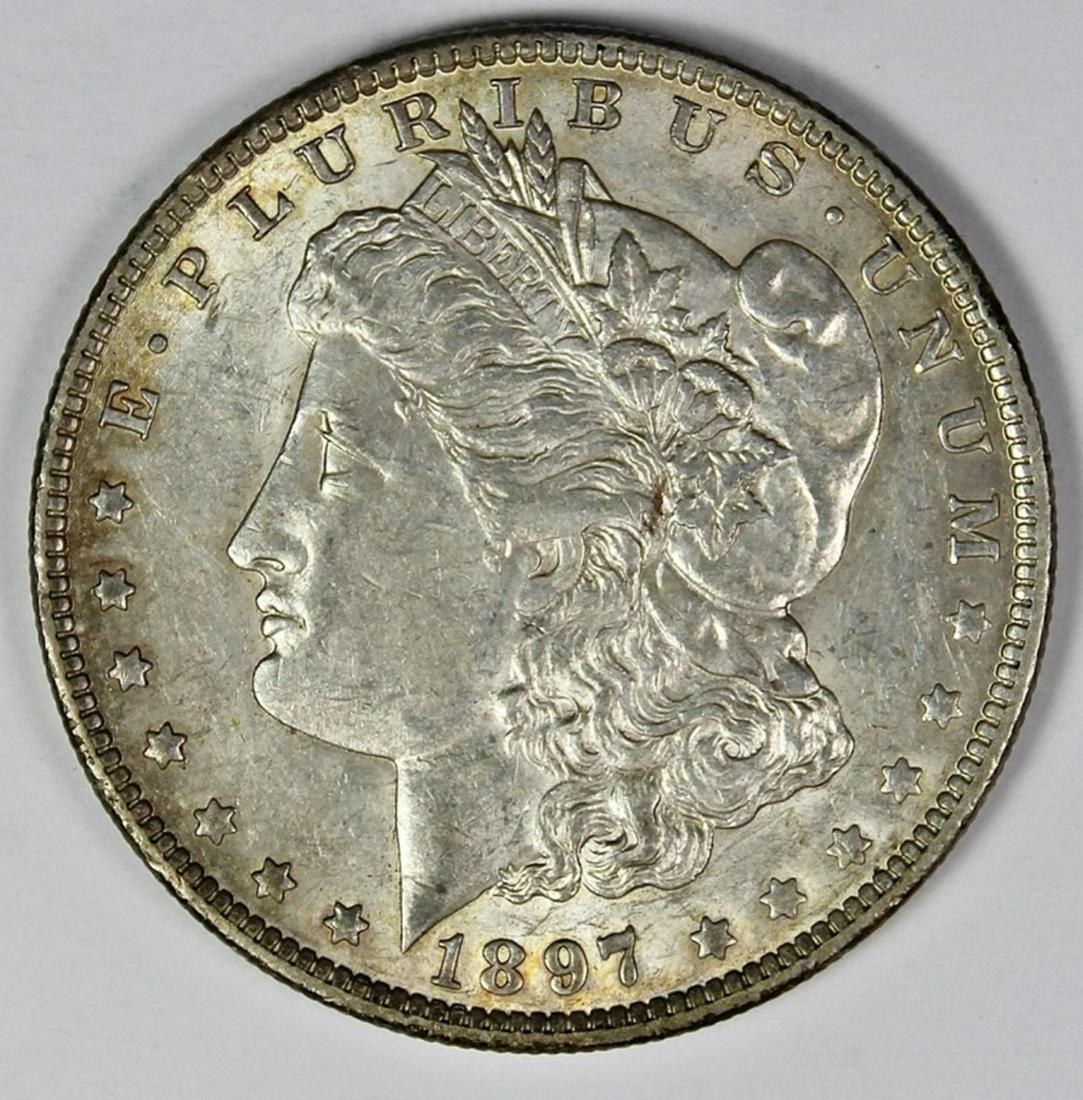 1897-O MORGAN SILVER DOLLAR (1 of 2)