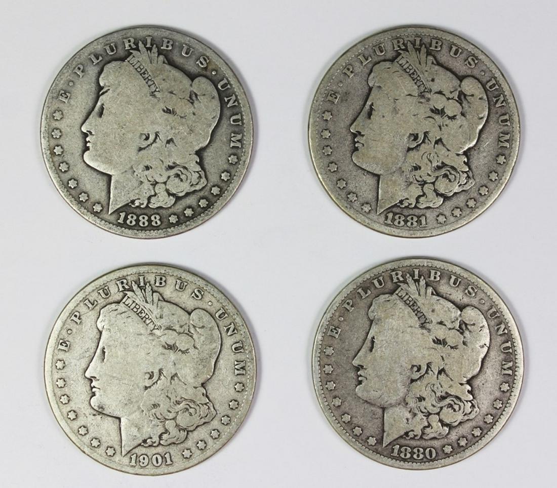 (4) MORGAN SILVER DOLLARS (1 of 2)