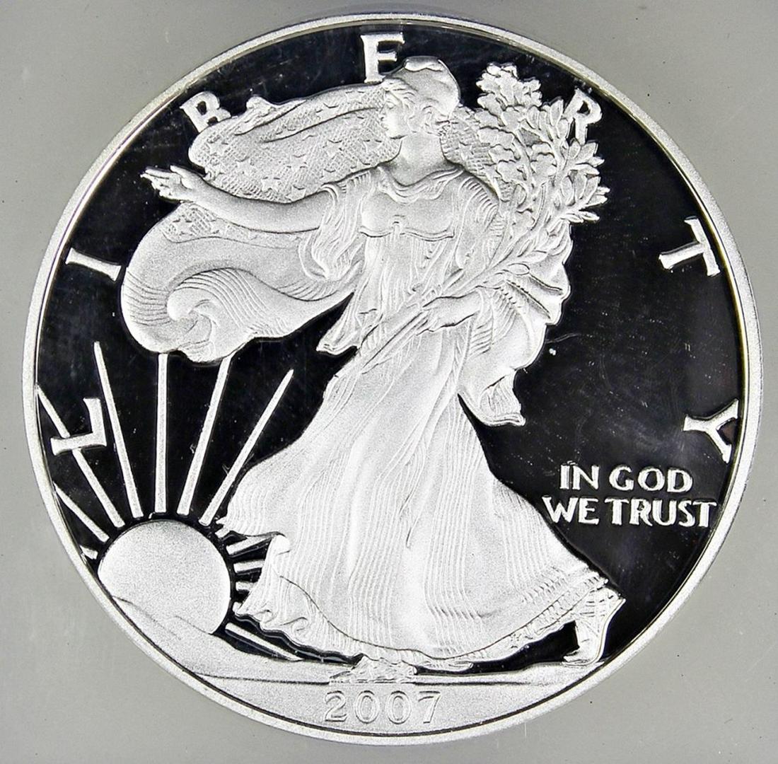 2007-W AMERICAN SILVER EAGLE (1 of 4)