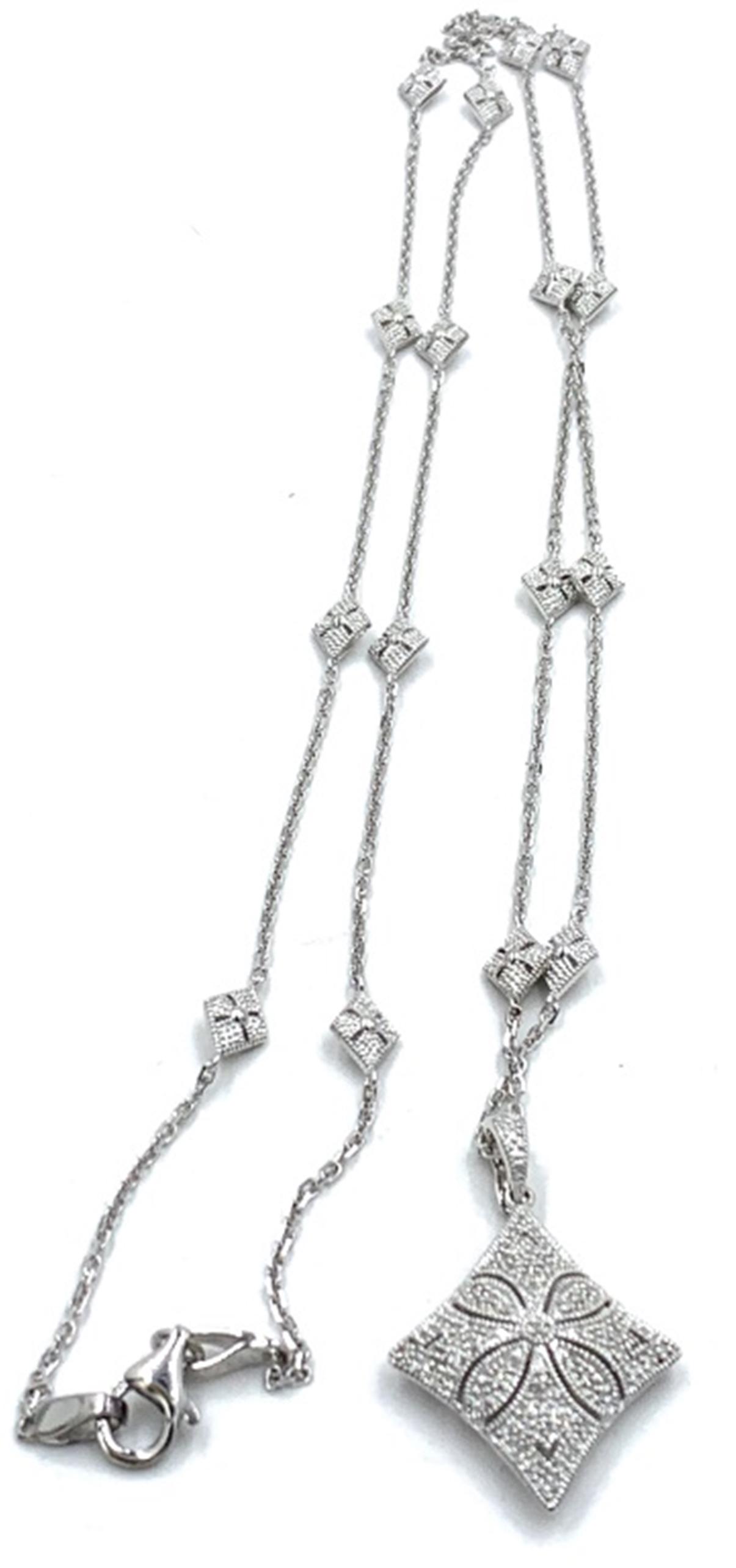 AFFINITY STERLING SILVER DIAMOND NECKLACE (1 of 1)