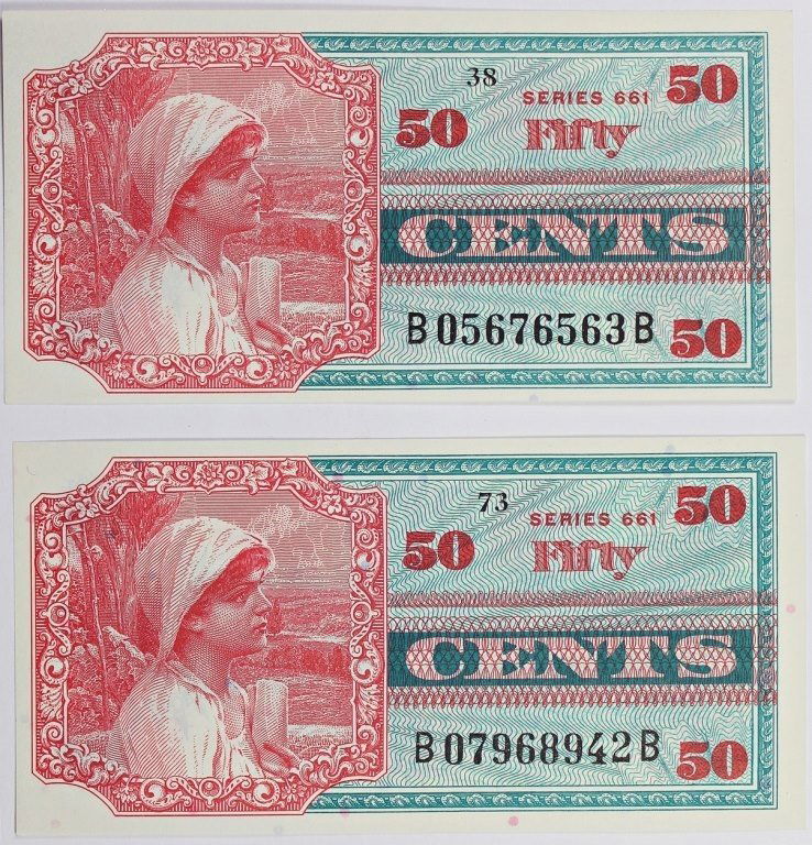 2 MILITARY PAYMENT CERTIFICATES SERIES 661 (1 of 2)