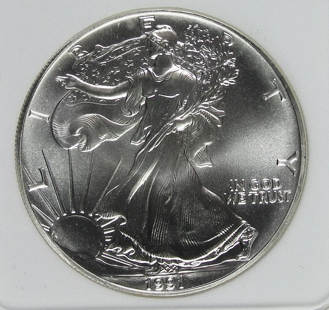 1991 AMERICAN SILVER EAGLE (1 of 4)