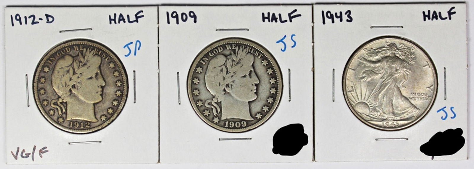 HALF DOLLAR LOT - 3 COINS TOTAL (1 of 2)