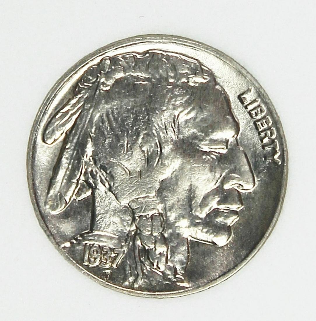 1937-D BUFFALO NICKEL: PNA MS 68 OUTSTANDING! SUPERB! ESTIMATE: $500-$600
