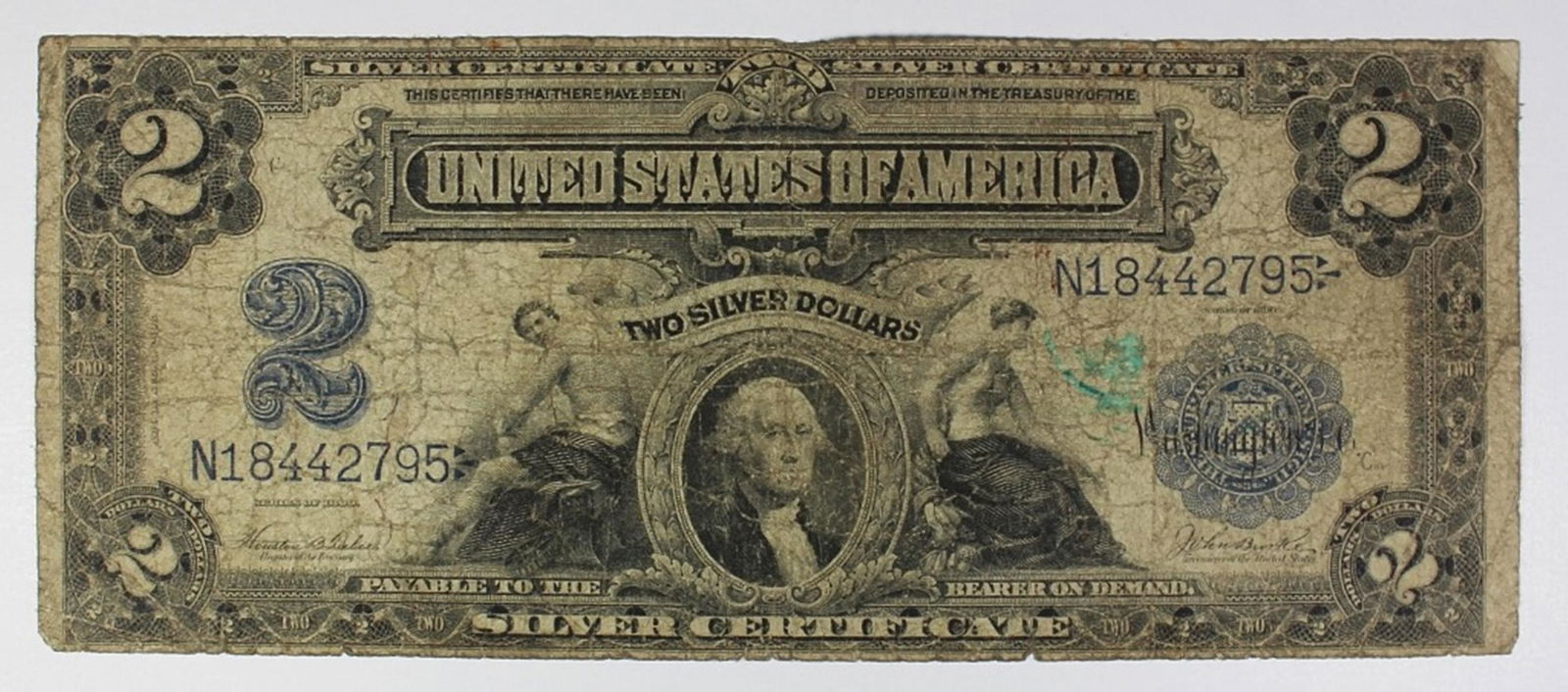 1899 $2.00 SILVER CERTIFICATE (1 of 2)