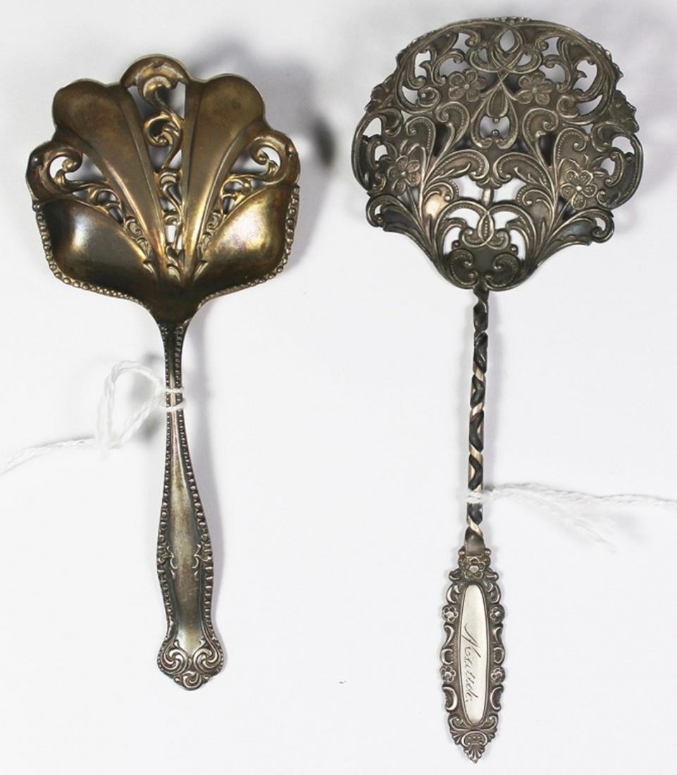 LOT OF TWO STERLING SPOONS (1 of 10)