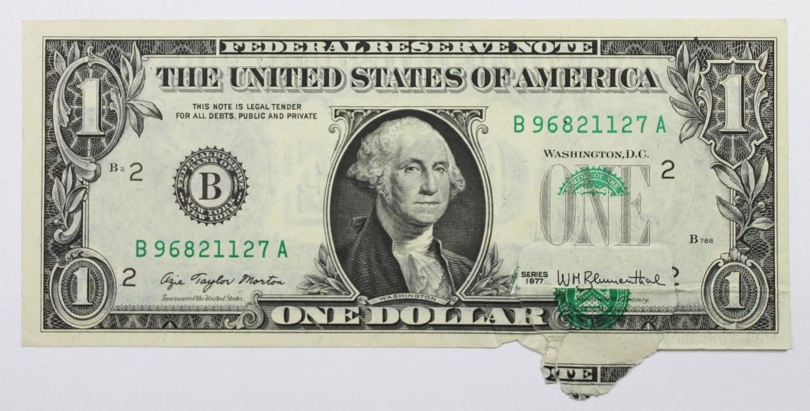 1977 $1.00 ERROR NOTE (1 of 2)