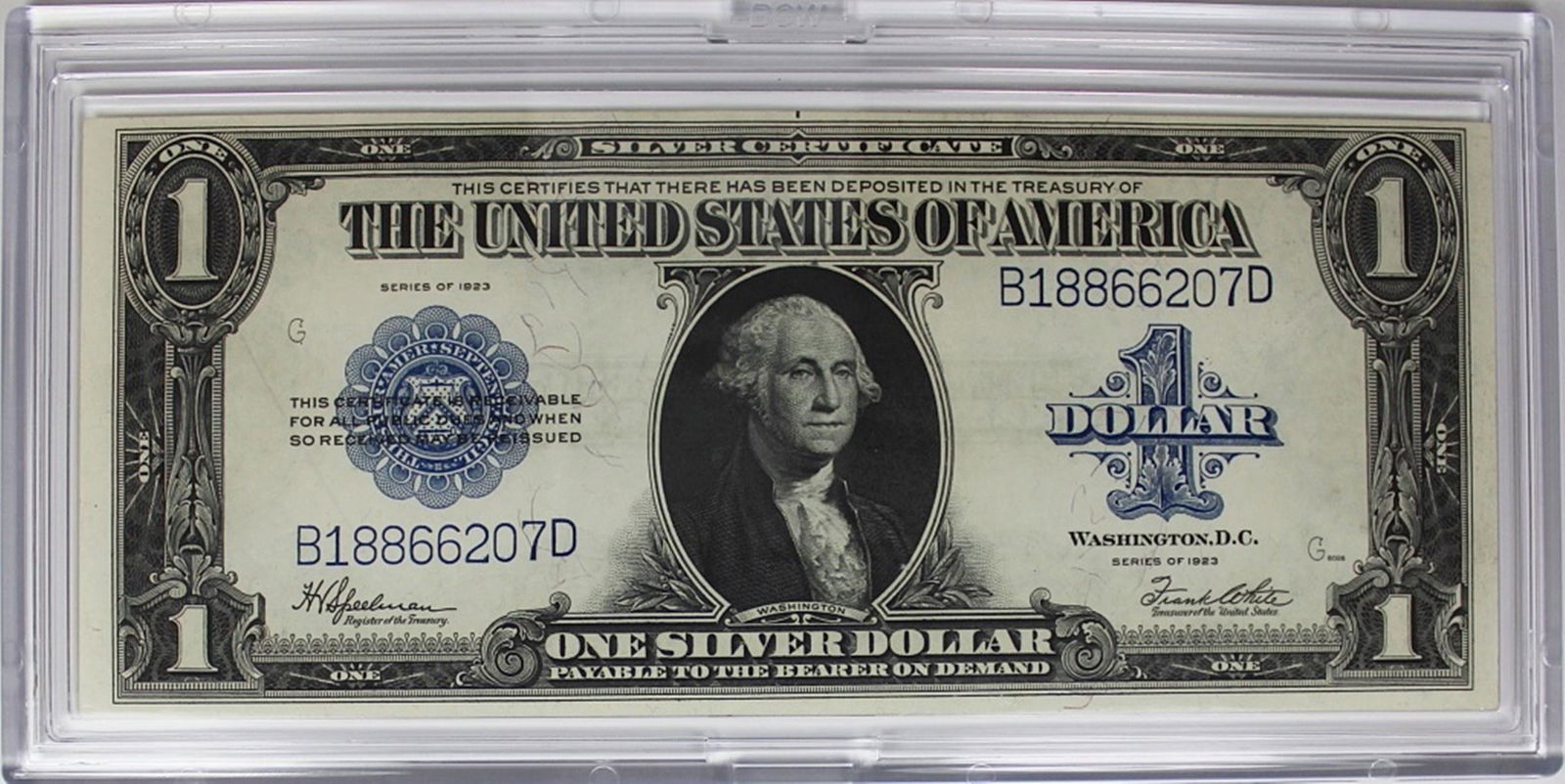 1923 $1.00 SILVER CERTIFICATE (1 of 2)