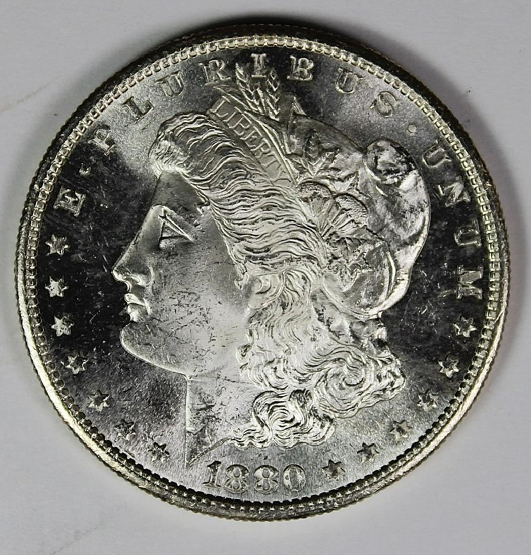 1880-S MORGAN SILVER DOLLAR (1 of 4)