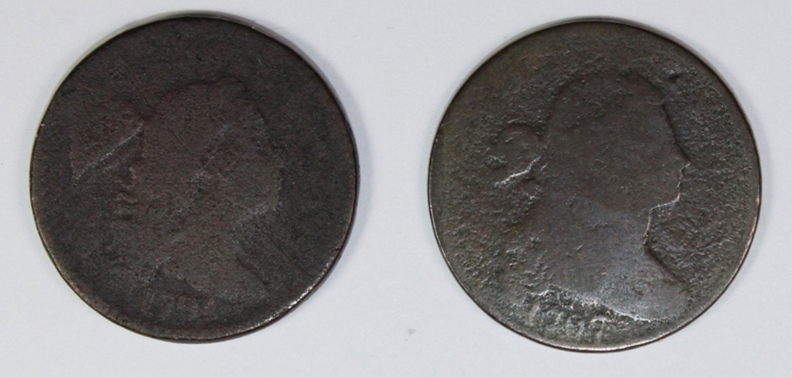 2 EARLY LARGE CENTS 1794 AND 1797 (1 of 2)
