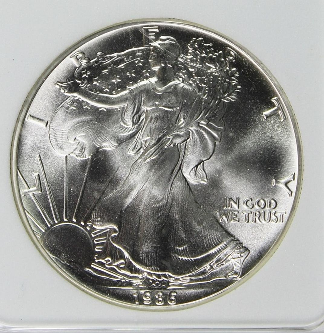 1986 AMERICAN SILVER EAGLE (1 of 4)