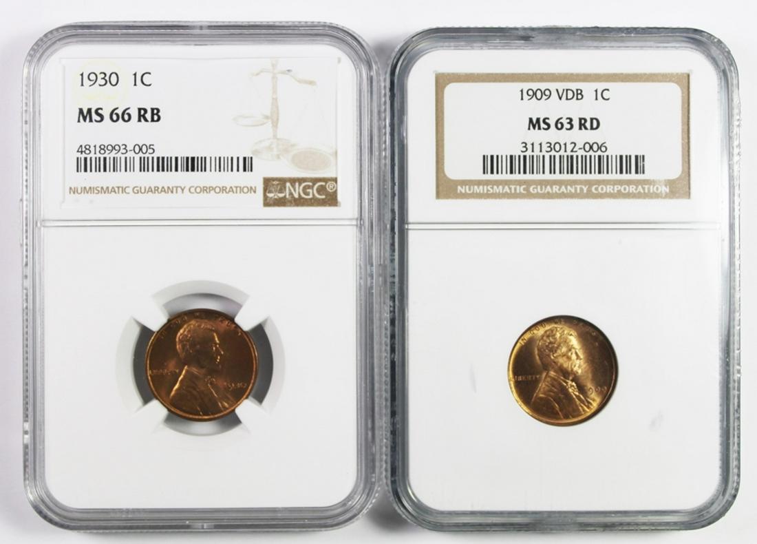 TWO LINCOLN CENTS: (1 of 2)
