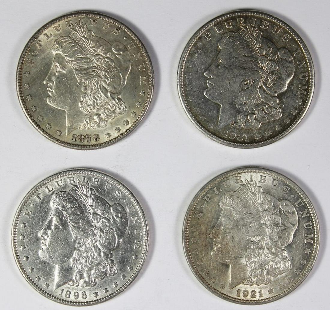 (4) MORGAN SILVER DOLLARS (1 of 2)