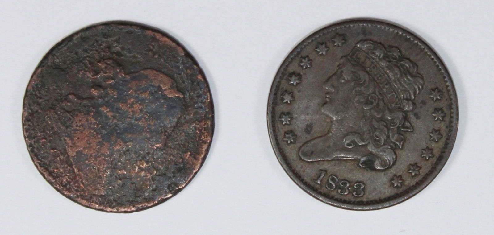 (2) HALF CENTS (1 of 2)