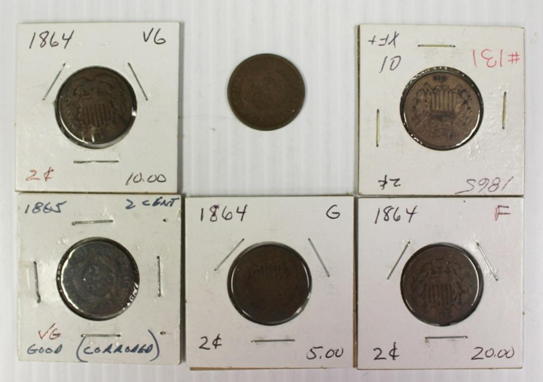 GROUP OF TWO CENT PIECES (1 of 2)