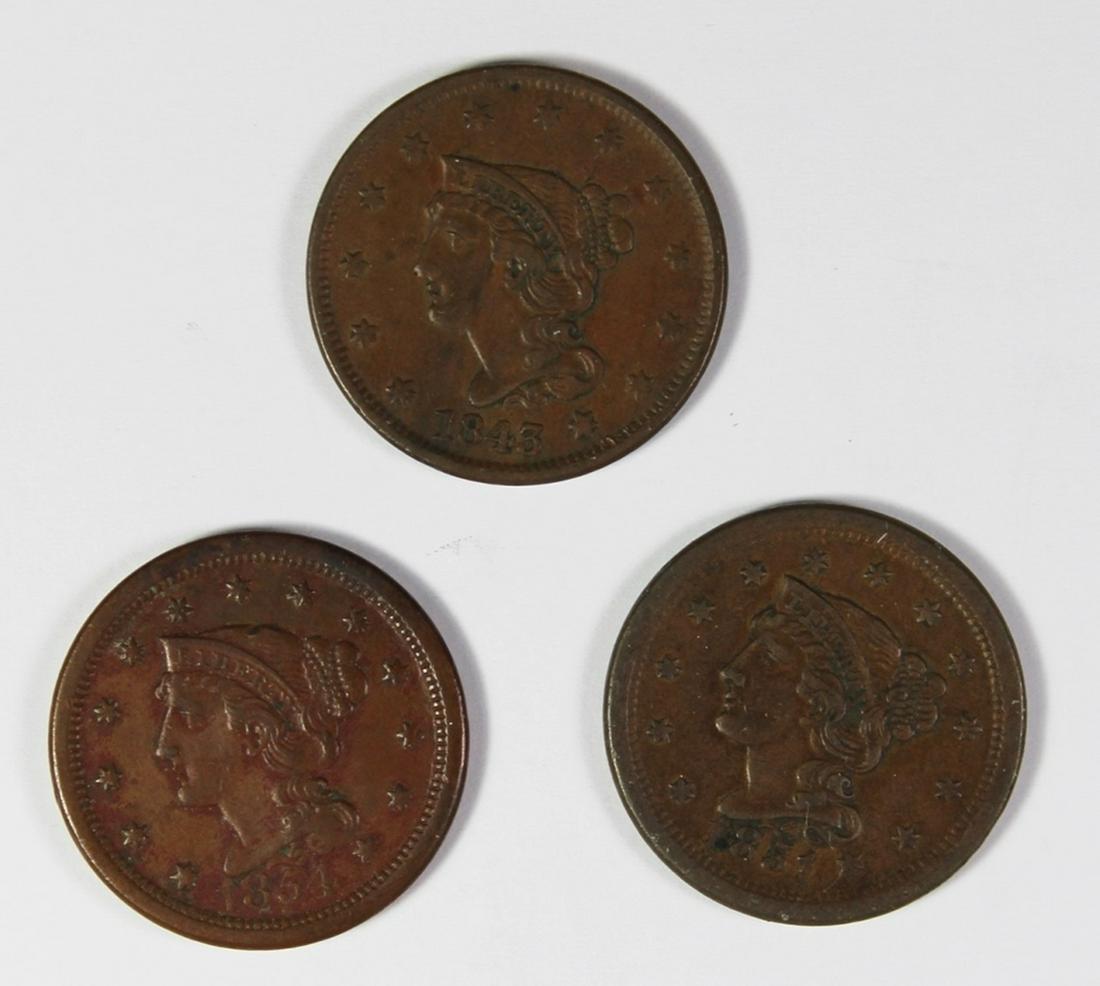 GROUP LOT OF LARGE CENTS (1 of 2)