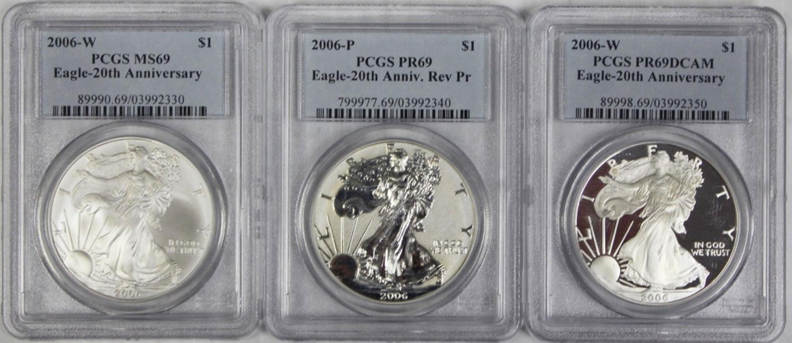 2006 THREE PIECE AMERICAN EAGLE SET (1 of 2)