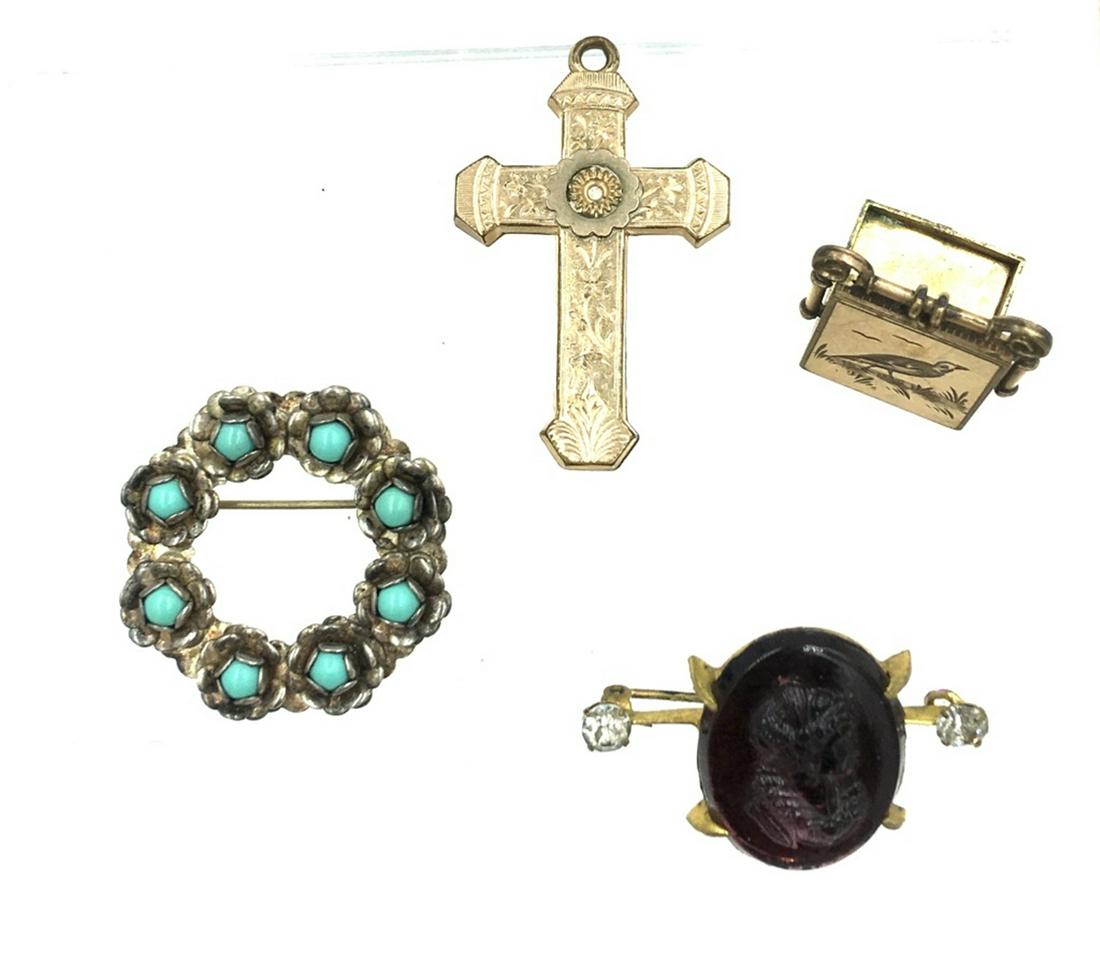 MISC  LOT OF ANTIQUE JEWELRY (1 of 2)