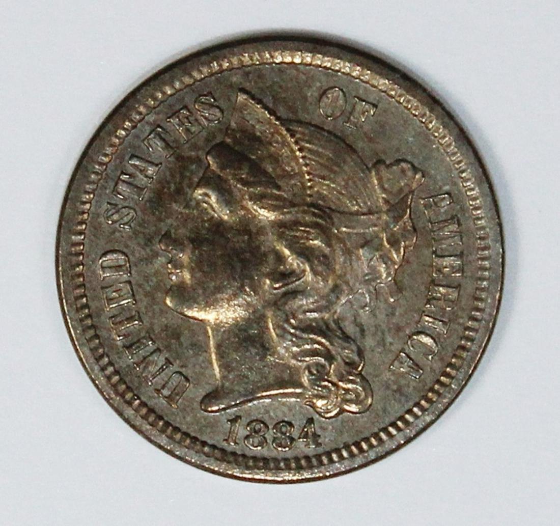 1884 THREE CENT NICKEL (1 of 2)