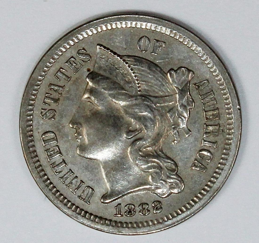 1882 THREE CENT NICKEL (1 of 2)