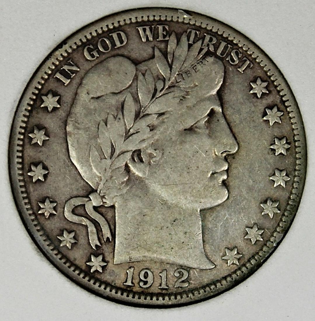 1912-D BARBER HALF DOLLAR (1 of 4)