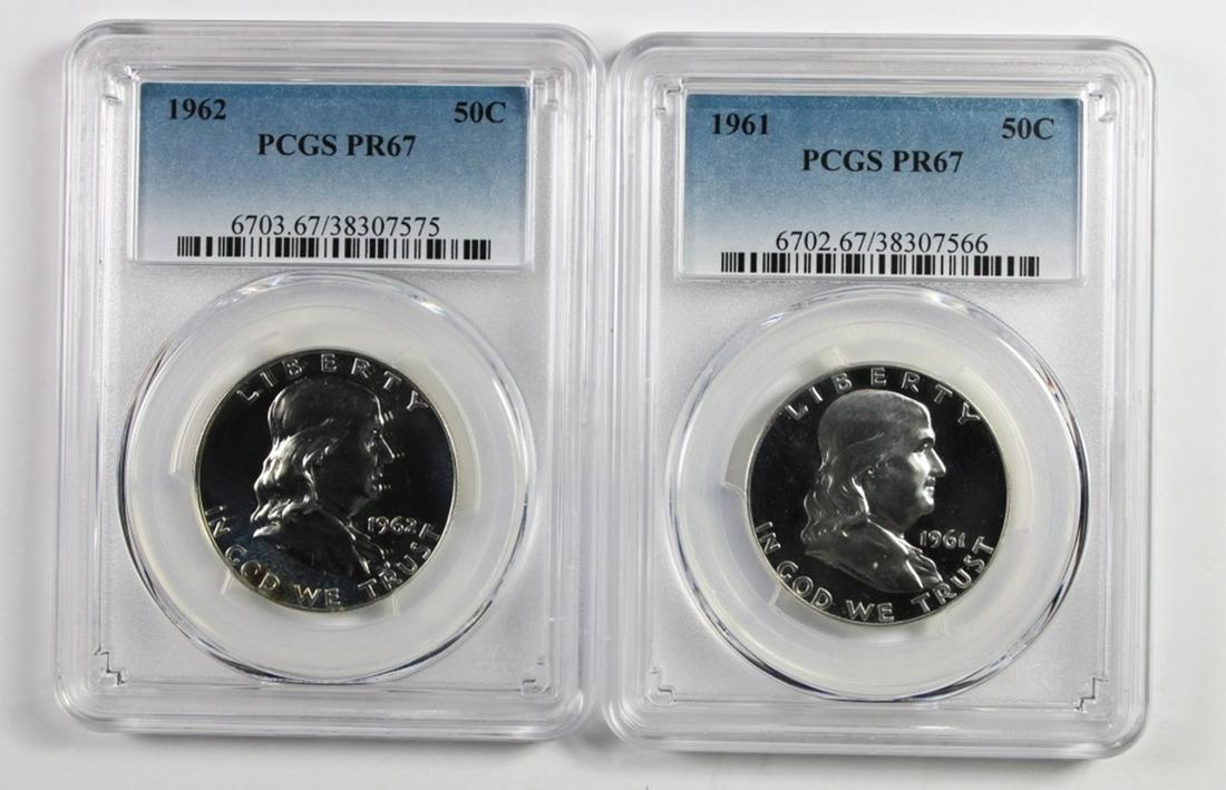 TWO FRANKLIN HALF DOLLARS (1 of 2)