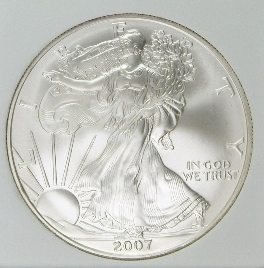 2007-W AMERICAN SILVER EAGLE (1 of 4)