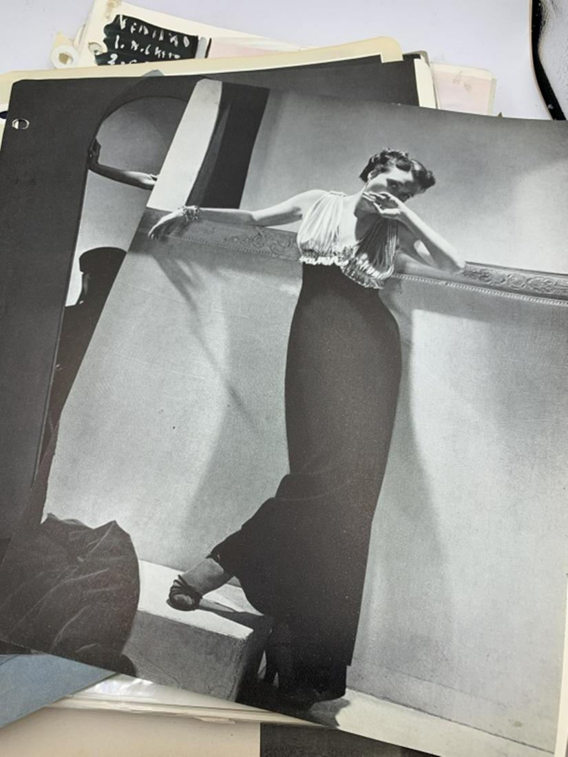 VINTAGE FASHION ADVERTISEMENTS: GREAT LOT OF OVER 100 VINTAGE FASHION ADS, MAGAZINE PAGES AND PHOTOS, ESTIMTATE $50-$75
