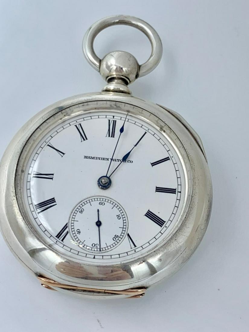 18 SIZE HAMPDEN WOOLWORTH OPEN FACE WATCH (1 of 6)