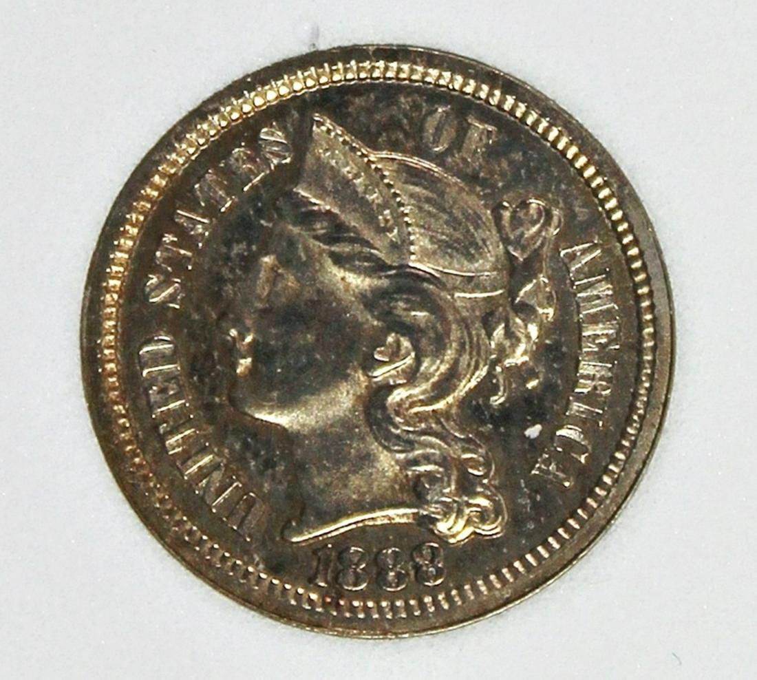 1888 THREE CENT NICKEL (1 of 4)