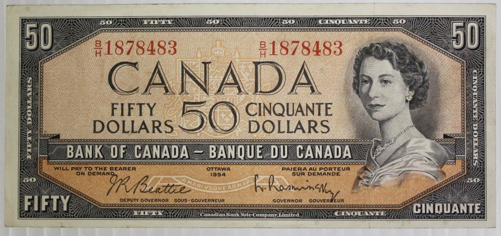 1954 $50 CANADA NOTE (1 of 2)