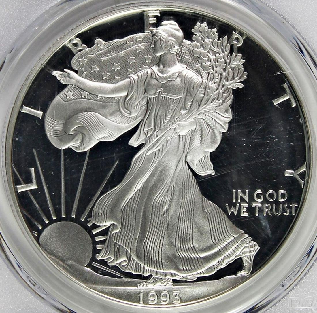 1993-P AMERICAN SILVER EAGLE (1 of 4)