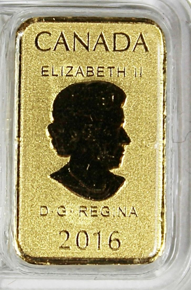 2016 CANADA 1/10 OZ GOLD BAR (1 of 2)
