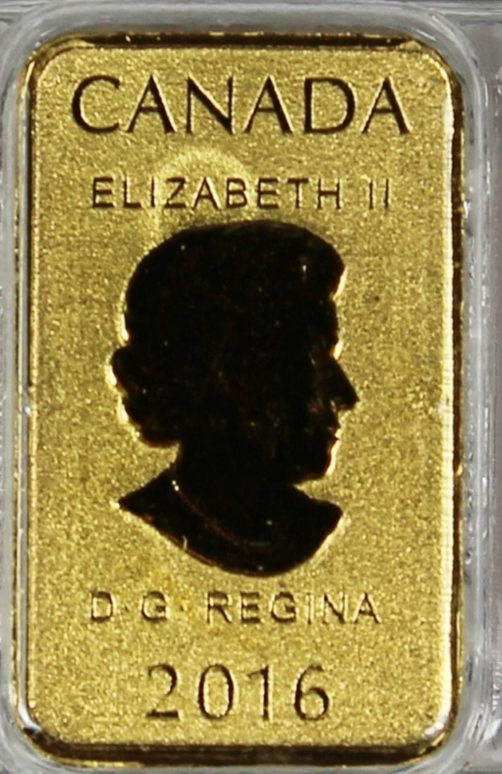 2016 CANADA 1/10 OUNCE GOLD BAR (1 of 4)