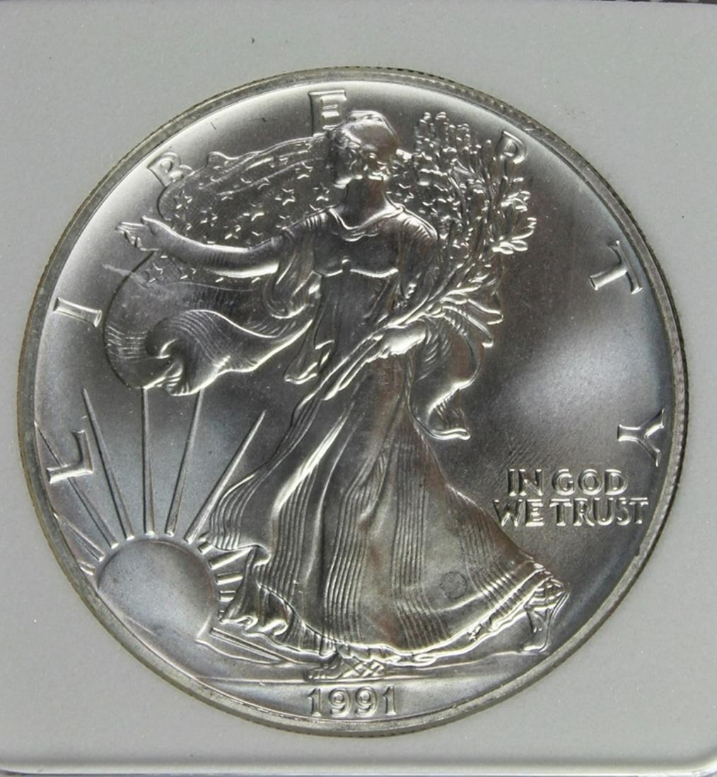 1991 AMERICAN SILVER EAGLE (1 of 4)