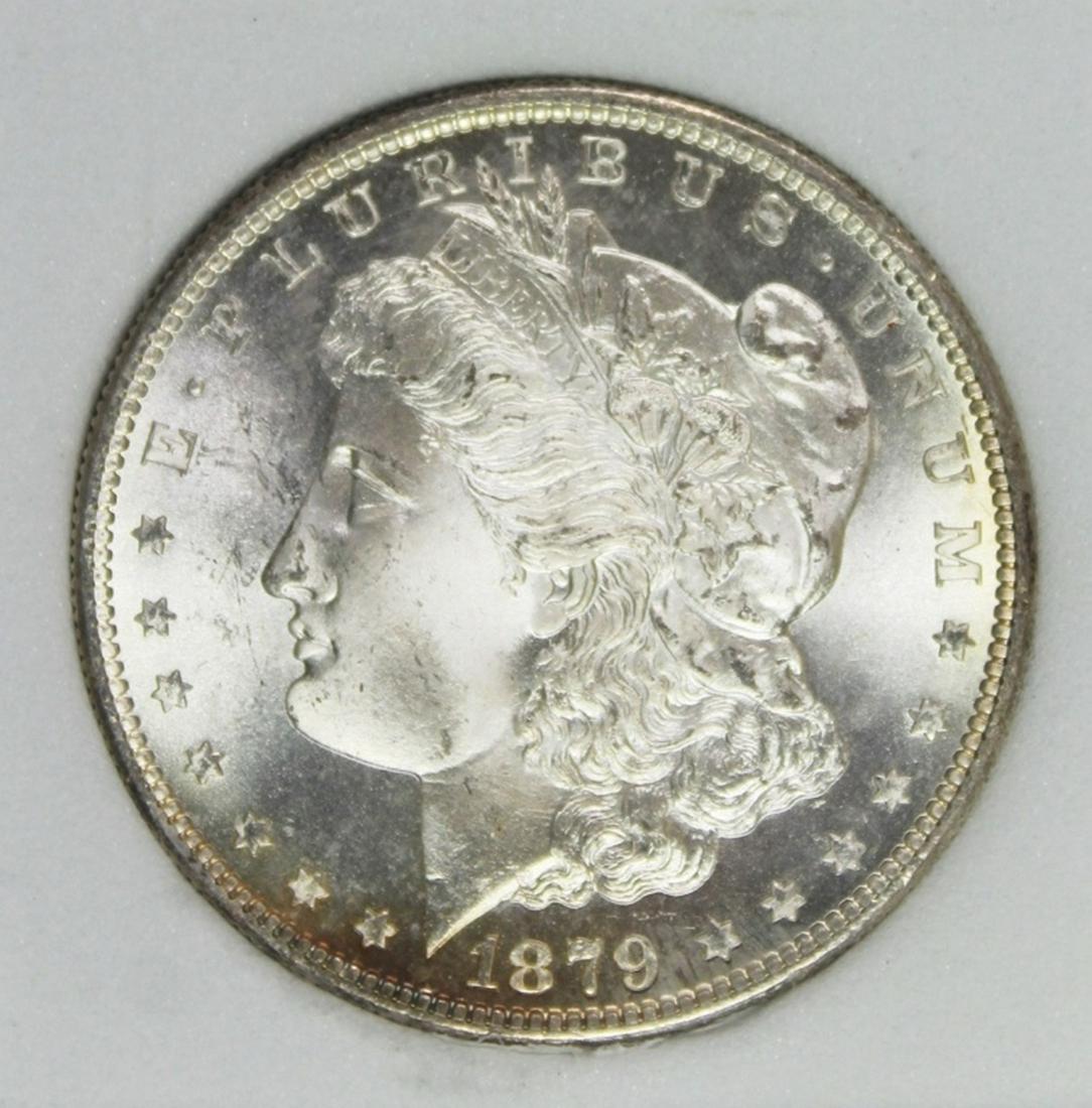 1879-S MORGAN SILVER DOLLAR: AGP MS 68 BLAST WHITE, AN INCREDIBLE COIN, GREAT EYE APPEAL, MOUNDS OF LUSTRE! ESTIMATE: $3500-$4500