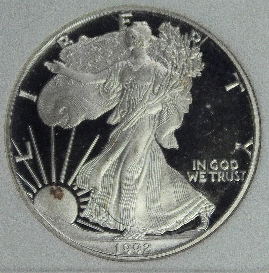 1992-S AMERICAN SILVER EAGLE (1 of 4)