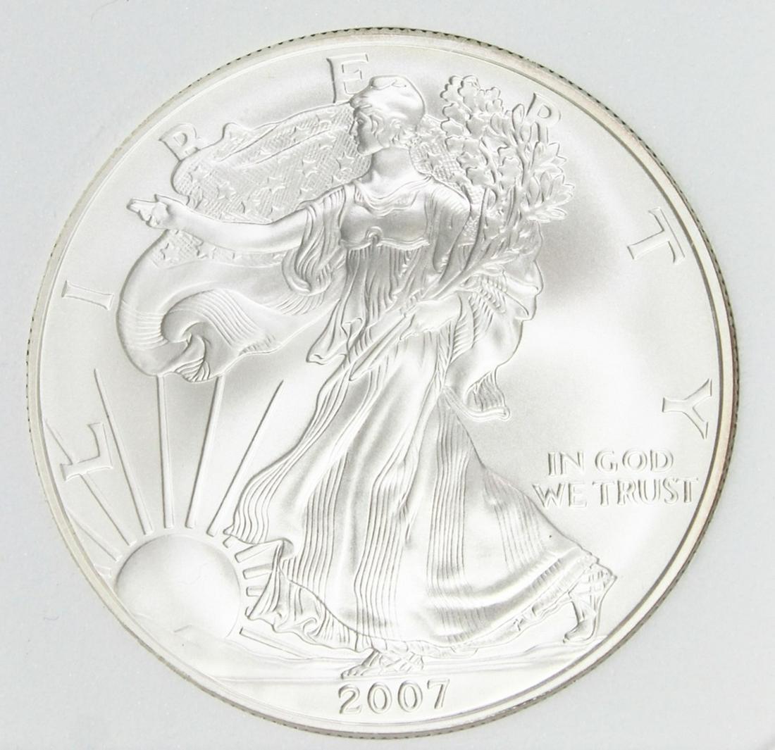 2007-W AMERICAN SILVER EAGLE (1 of 4)