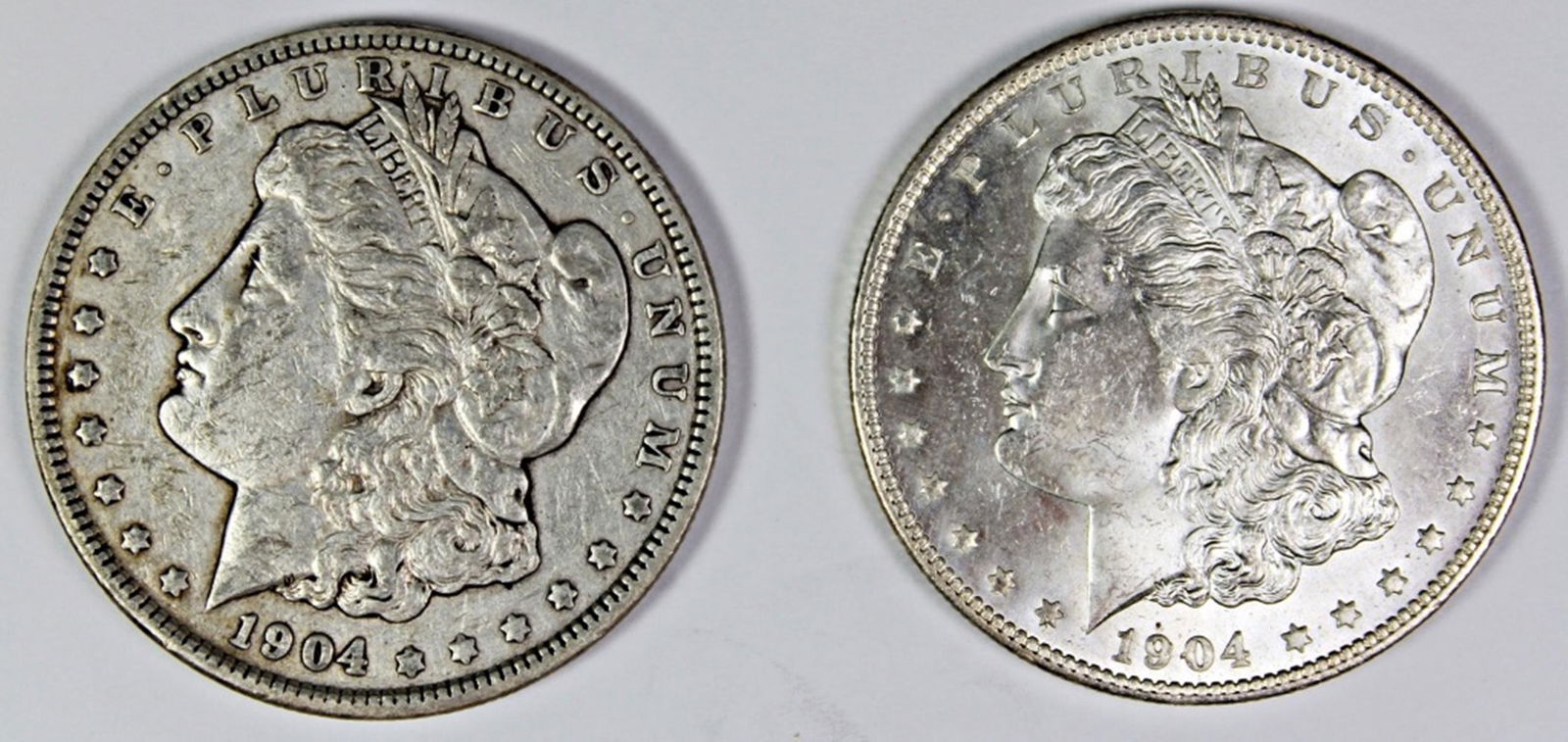 1904 AND 1904-O MORGAN SILVER DOLLARS (1 of 2)