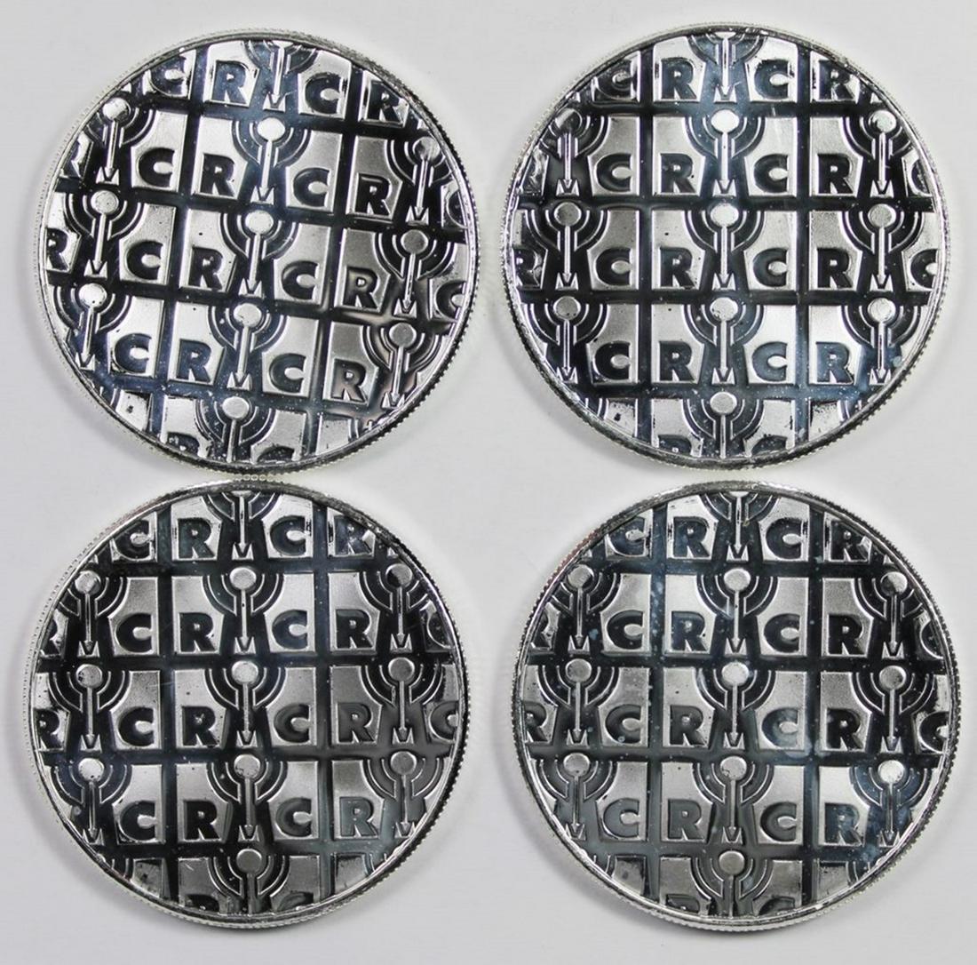 FOUR PCS. 1 OZ. SILVER ROUNDS (1 of 2)