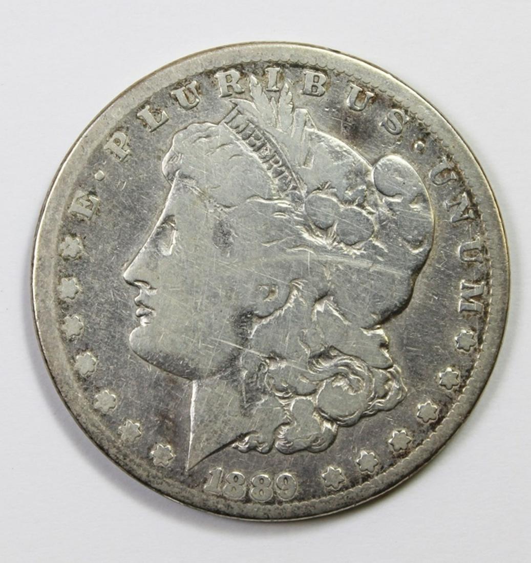 1889-CC MORGAN SILVER DOLLAR (1 of 2)