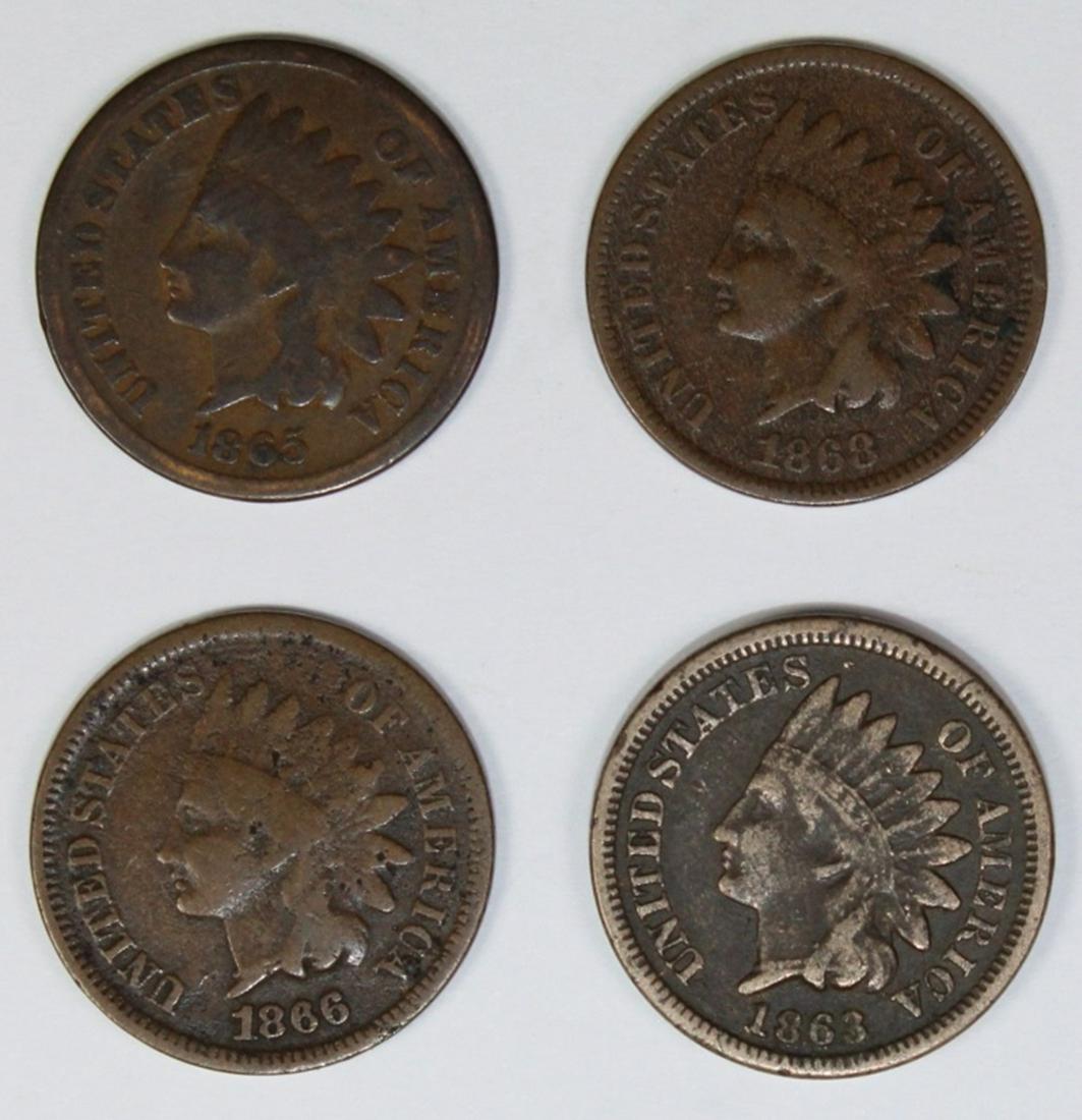 FOUR INDIAN CENTS: (1 of 2)