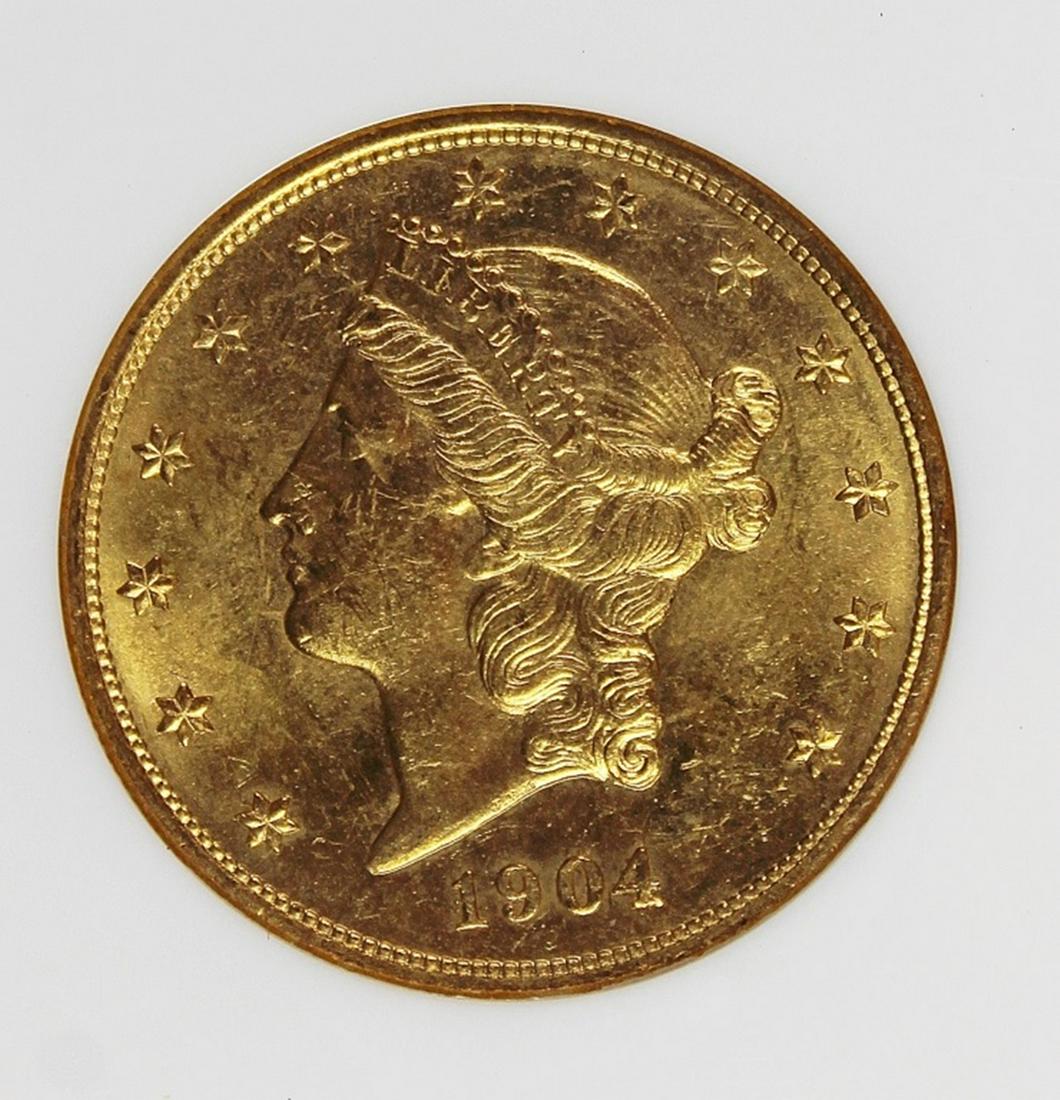 1904 $20.00 GOLD LIBERTY (1 of 4)