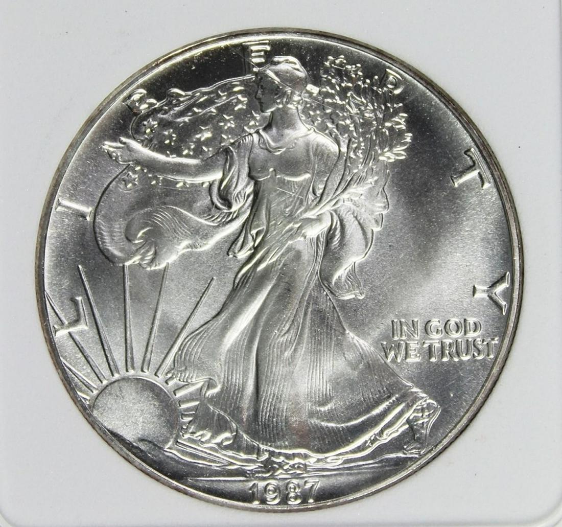 1987 AMERICAN SILVER EAGLE (1 of 4)
